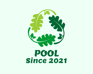 Eco Park - Nature Recycling Leaf logo design