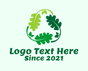 Reduce - Nature Recycling Leaf logo design
