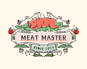 Roast Pig Lechon logo design