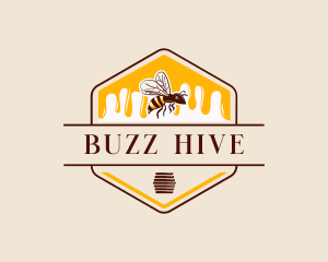 Bee - Honey Bee Drip logo design