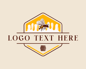 Bee - Honey Bee Drip logo design