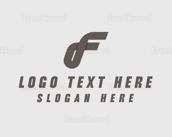 Modern Media Letter F Logo