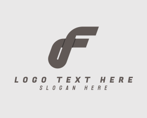 Letter F - Simple Modern Media logo design