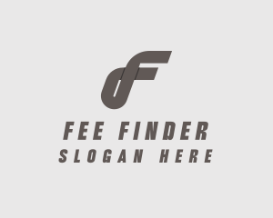 Modern Media Letter F logo design