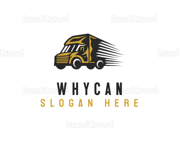 Logistic Delivery Truck Logo