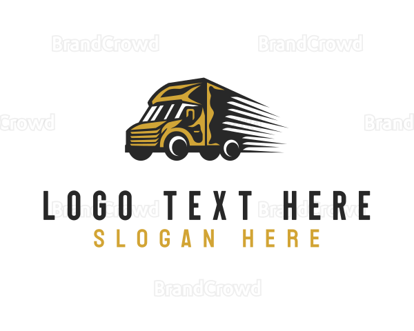 Logistic Delivery Truck Logo