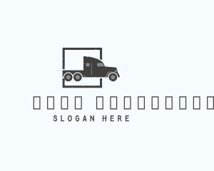 Shipping - Freight Truck Logistic logo design