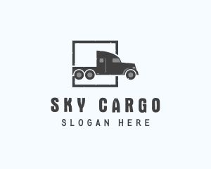 Freight Truck Logistic logo design