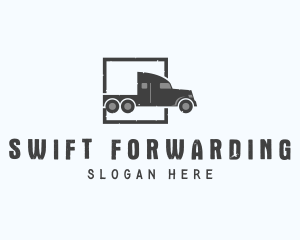 Freight Truck Logistic logo design