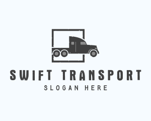 Freight Truck Logistic logo design