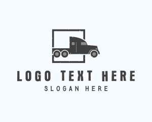 Delivery - Freight Truck Logistic logo design