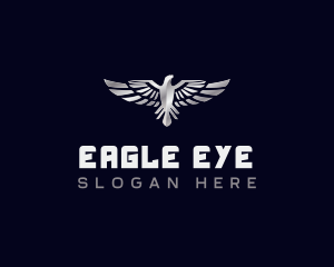 Eagle Metallic Wings logo design