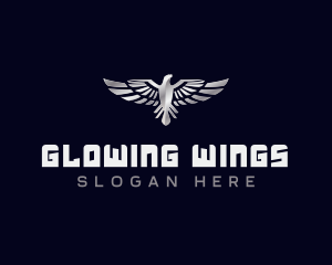 Eagle Metallic Wings logo design