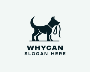 Dog Pet Leash Logo