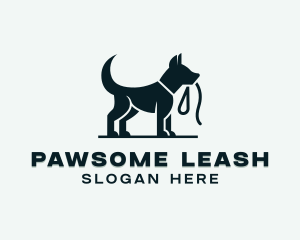 Dog Pet Leash logo design