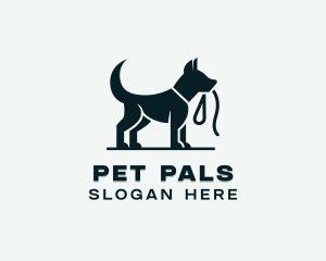 Dog Pet Leash logo design