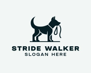 Dog Pet Leash logo design