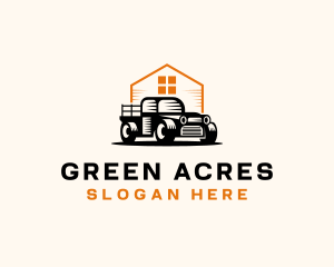 Farm Ranch Pickup Truck  logo design