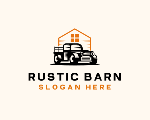 Farm Ranch Pickup Truck  logo design