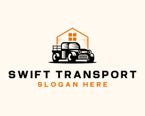 Farm Ranch Pickup Truck  logo design