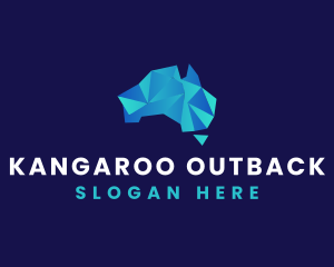 Australian - Abstract Australian Map logo design