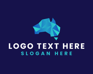 Geography - Abstract Australian Map logo design