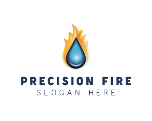 Fire Water Element logo design