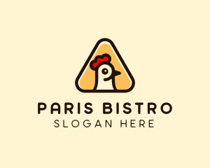 Chicken Triangle Restaurant logo design