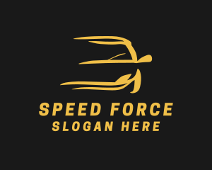 Yellow Fast Car logo design