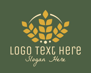 Vegan - Wheat Golden Bakery logo design