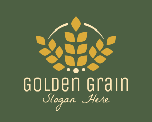 Grain - Wheat Golden Bakery logo design