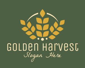 Golden - Wheat Golden Bakery logo design