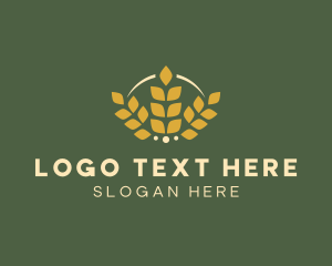 Golden - Wheat Golden Bakery logo design