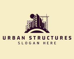 Buildings - City Buildings Construction logo design