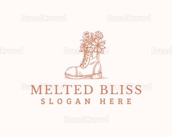 Landscaping Floral Boot Logo