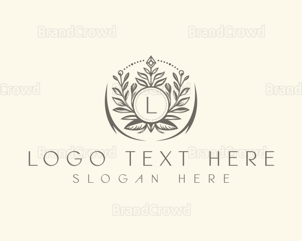 Floral Elegant Crest Logo