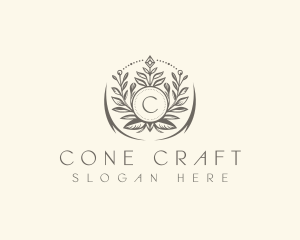 Floral Elegant Crest logo design