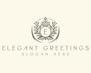 Floral Elegant Crest logo design