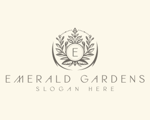 Floral Elegant Crest logo design