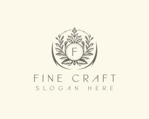 Floral Elegant Crest logo design