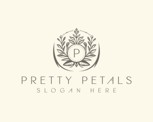 Floral Elegant Crest logo design