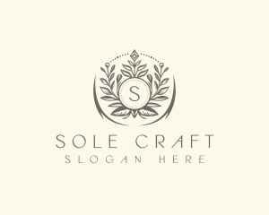 Floral Elegant Crest logo design