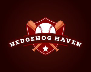 Sports Baseball Shield Logo