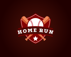 Sports Baseball Shield logo design