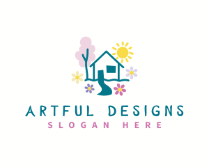 Kindergarten Art School logo design