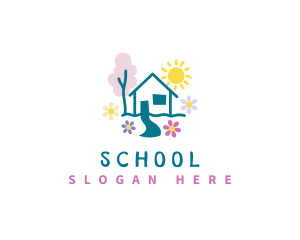 Kindergarten Art School logo design
