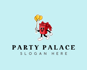 Balloon Birthday Gift logo design