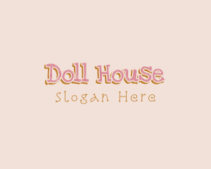 Doll - Children Doodle Wordmark logo design