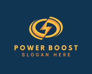 Bolt Electricity Power logo design