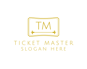 Ticket - Luxurious Ticket Signage logo design